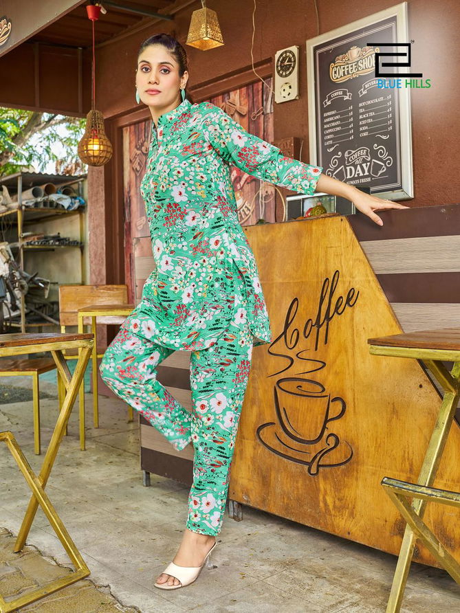 Airport look vol 5 By Blue Hills Ladies Top With Pant Catalog